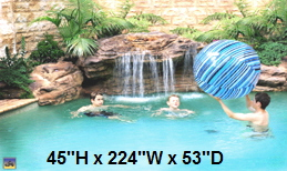 Aurora Swimming Pool Rock Waterfall kit