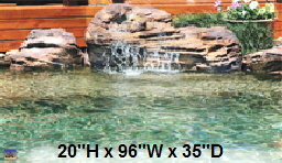 Cody Swimming Pool Rock Waterfall Kit