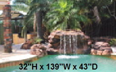 Canyon Swimming Pool Waterfall Kit