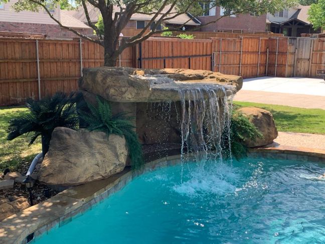 Swimming Pool Grotto Waterfall