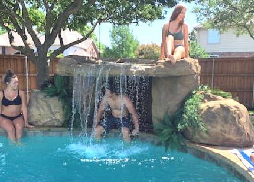 Mansion Grotto Swimming Pool Waterfall