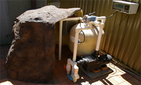 Pump cover rock